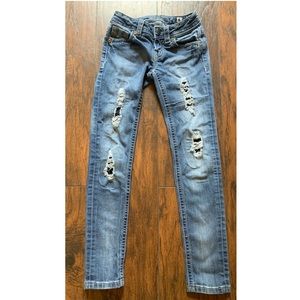 Girls Youth Miss me skinny jeans. Size 8.